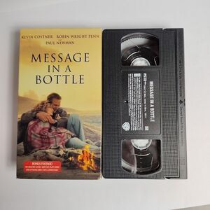 Message in a Bottle VHS Movie Kevin Costner 1999 Romantic Drama PG 13